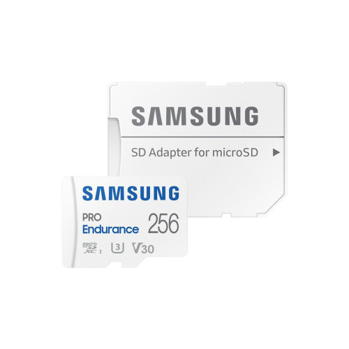Samsung | PRO Endurance | MB-MJ256KA/EU | 256 GB | MicroSD Memory Card | Flash memory class U3, V30, Class 10 | SD adapter-11090626