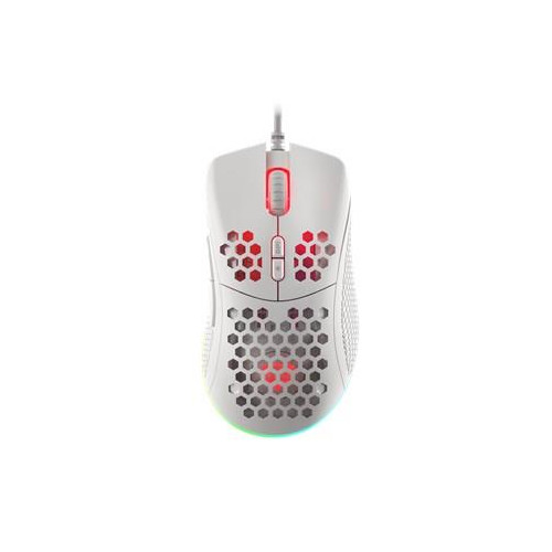 Geneza | Mysz do gier | Przewodowe | Krypton 555 | Optyczny | Mysz do gier | USB 2.0 | Biały | Tak-11091399