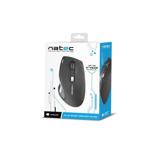 Natec | Mouse | Optical | Wireless | Black | Jaguar-11091404