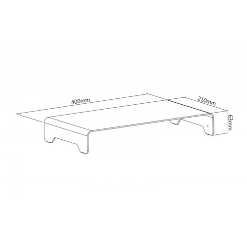 Podstawka pod monitor Slim do 10kg aluminiowa-1111753