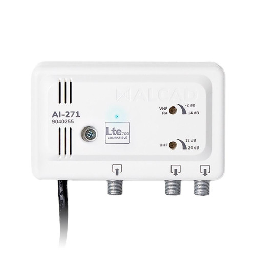 Wzmacniacz telewizyjny szerokopasmowy Alcad AI-271 1we/2wy LTE700-11142990