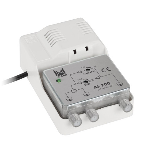 Wzmacniacz Alcad AI-200 VHF-UHF 1we/2wy szerokopasmowy-11151779