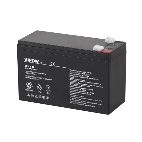 Akumulator żelowy VIPOW 12V 7.5Ah-11153171