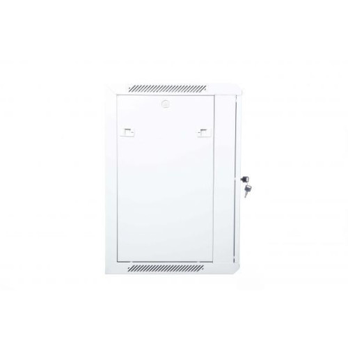 Szafa wisząca jednosekcyjna 19 12U 635/600/450mm, drzwi szklane, szara (RAL 7035), zmontowana-1117442
