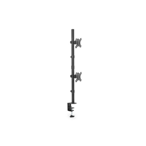 Uchwyt biurkowy pionowy 2xLCD max. 32" 8kg, zaciskowy czarny-11189107