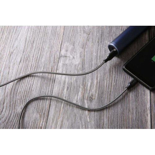 CB-AM1 nylonowy kabel Quick Charge micro USB-USB | 1.2m | 480 Mbps-1119729
