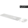 Zestaw klawiatura + mysz HP 650 Wireless Keyboard and Mouse Combo bezprzewodowe białe 4R016AA-11202540
