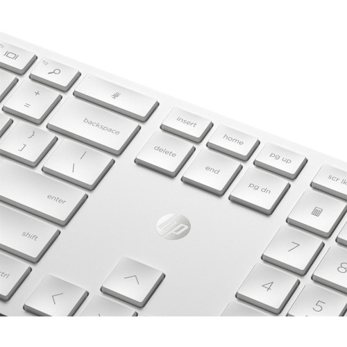Zestaw klawiatura + mysz HP 650 Wireless Keyboard and Mouse Combo bezprzewodowe białe 4R016AA-11202543