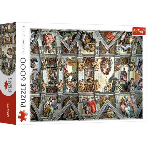 Puzzle 6000 elementów Sklepienie Kaplicy Sykstynskiej-1120398