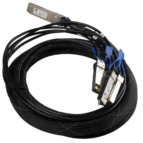 Mikrotik XQ+BC0003-XS+ kabel InfiniBand 3 m QSFP28 4x SFP28 Czarny, Chrom-11215229