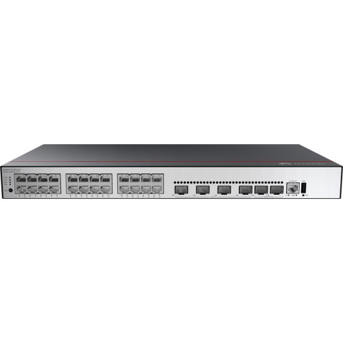 Huawei Switch S5735-L24P4XE-A-V2 (24*GE ports, 4*10GE SFP+ ports, 2*12GE stack ports, PoE+, AC power) + license L-MLIC-S