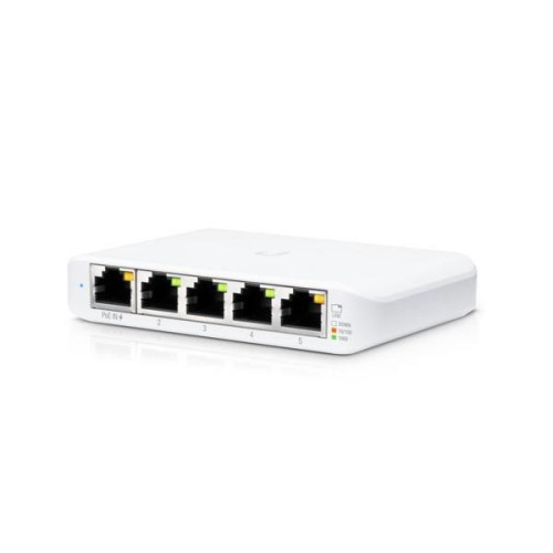 Ubiquiti Networks UniFi switch zarządzalny Flex Mini (5-pack) Gigabit Ethernet (10/100/1000) Obsługa PoE Biały-11215995