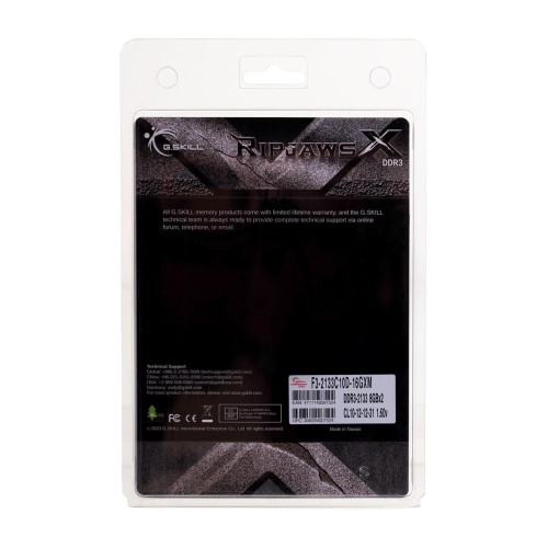 G.SKILL RIPJAWSX DDR3 2X8GB 2133MHZ CL10 XMP F3-2133C10D-16GXM-11256857