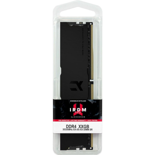 GOODRAM DDR4 IRP-K3600D4V64L18S/16GDC 16GB Dual Channel 3600MHz 18-22-22 Deep Black