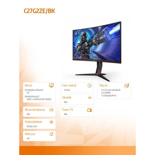 Monitor C27G2ZE 27 VA 240 Hz Curved HDMIx2 DP -1129871