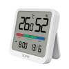 Czujnik temperatury i wilgotności, do użytku wewnętrznego, ekran LCD, zegar, data, uchwyt z magnesem, CT-01/W Biały-