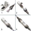 Wtyk RJ45 beznarzędziowy STP | CAT6A | JACK PIN | T568B | T568A-11312303