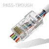 Wtyk przelotowy złącze RJ45 | CAT6 | UTP | Pass Through | Pozłacane styki | 100 sztuk-11312308
