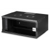 Szafa sieciowa wisząca 19" 4U, SOHO PRO 240 x 540 x 400 mm, nośność 60kg, drzwi szyba, niezłożona, Czarna