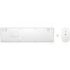 Zestaw klawiatura + mysz HP 650 Wireless Keyboard and Mouse Combo bezprzewodowe białe 4R016AA-11333003