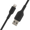 Kabel Braided USB- Lightning 15cm czarny-1135375