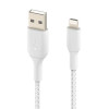 Kabel Braided USB- Lightning 1m biały-1135388