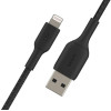 Kabel Braided USB- Lightning 2m czarne-1135393