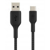 Kabel Braided USB-C USB-A 15cm czarny-1135418