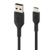 Kabel Braided USB-C USB-A 1m czarny-1135429
