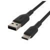 Kabel Braided USB-C USB-A 3m czarny-1135449