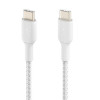 Kabel Braided USB-C USB-C 1m biały-1135462