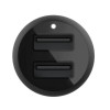 Ładowarka samochodowa Dual USB-A Car Charger 12W x2 czarna-1135486