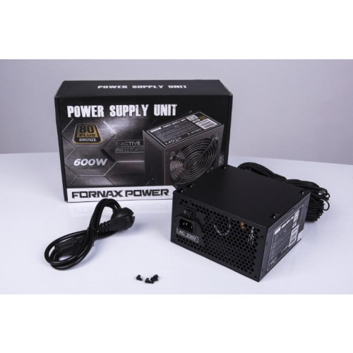 Zasilacz ATX 80+Bronze 600W aktywne PFC, 12cm wentylator-11308713