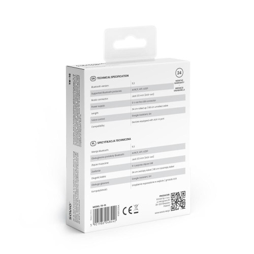 Transmiter Adapter AUX z bluetooth 5.3, funkcja zestawu głośnomówiącego, TR-16-11311910