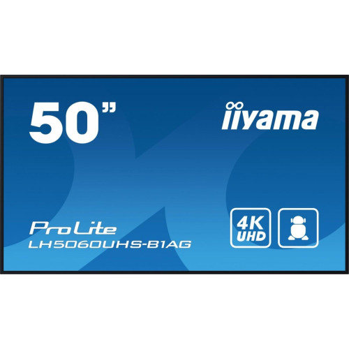 Monitor wielkoformatowy 49.5 cala LH5060UHS-B1AG matowy 24h/7 500(cd/m2) VA 3840 x 2160 UHD(4K) Android.11 Wifi CMS(iiSi