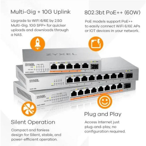 Przełącznik 8P 2,5G+ 1SFP+ XMG-108-ZZ0101F-11312255