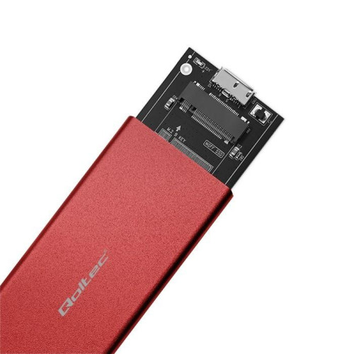 Obudowa | kieszeń na dysk M.2 SSD | SATA | NGFF | USB 3.0 | Superspeed 5Gb/s | 2TB | Czerwona-11312759
