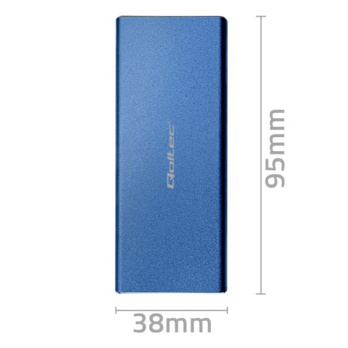 Obudowa | kieszeń na dysk M.2 SSD | SATA | NGFF | USB 3.0 | Superspeed 5Gb/s | 2TB | Niebieska-11312765