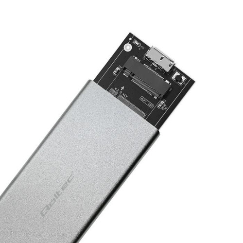 Obudowa | kieszeń na dysk M.2 SSD | SATA | NGFF | USB 3.0 | Superspeed 5Gb/s | 2TB | Srebrna-11312773