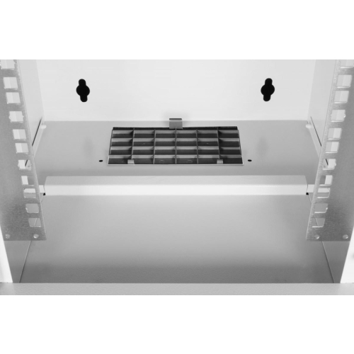 Szafa sieciowa wisząca 10 cali 6U, SOHO PRO 324 x 316 x 298 mm, nośność 60kg, drzwi szyba, niezłożona, Szara-11313