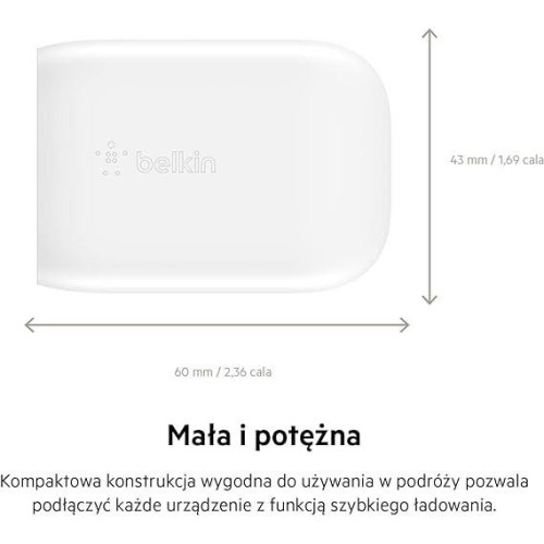 Ładowarka sieciowa BOOST CHARGE 30w USB-C PD PPS + Kabel USB-C-11313768