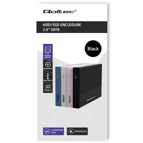Obudowa | Kieszeń na dysk SSD HDD 2.5 cala | SATA | USB 3.0 | Super speed 5Gb/s | 2TB | Czarna-11315827