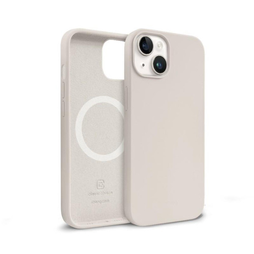 Etui Color Cover Magnetic iPhone 14 / iPhone 13 MagSafe Kamienny beż-11315911