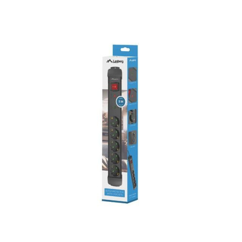 Listwa zasilająca 5.0m 5x230 SC SP1-05F-0500-BK-11316166