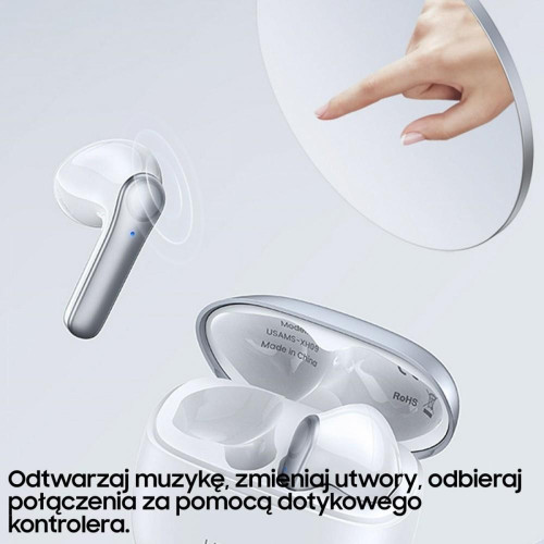 Słuchawki Bluetooth TWS 5.1 XH Series Dual microfon niebieskie-11316523