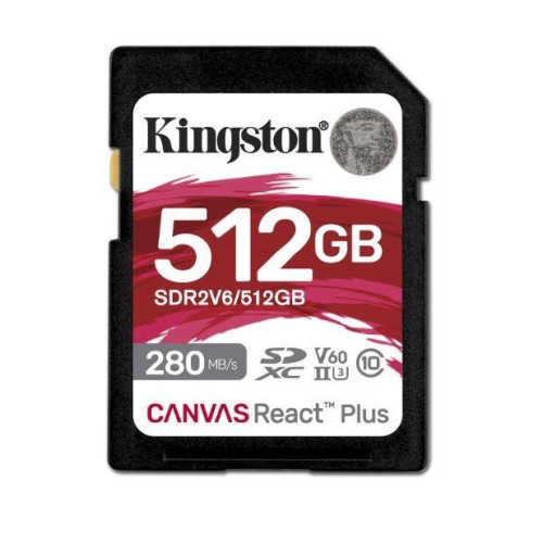 Karta pamięci SD 512GB React Plus 280/150/MB/s U3 V60