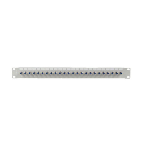 Patch panel 24 porty 19 cali gniazdo Typ F beczka szary-11318209