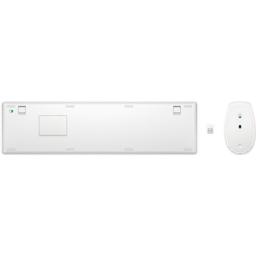 Zestaw klawiatura + mysz HP 650 Wireless Keyboard and Mouse Combo bezprzewodowe białe 4R016AA-11333003
