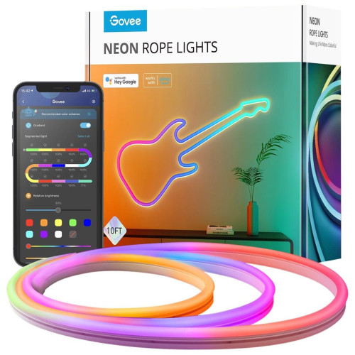 Govee H61A0 Neon Rope 3m | Taśma LED | Wi-Fi, Bluetooth, RGBIC-11349476