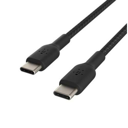 Kabel Braided USB-C USB-C 1m czarny-1135460